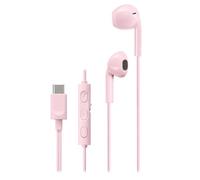 JVC HA-FR17UC-P - Auriculares Tipo Bud USB-C con DAC Integrado para un Sonido Potente y cristalino, micrófono práctico y Mando a Distancia de 3 Botones en diseño Extremadamente Compacto (Rosa)