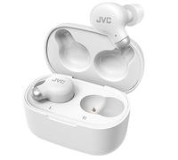 JVC HA-Z250T - Auriculares Inalámbricos con Bluetooth 5.3, 28 Horas de Batería, Certificación IPX4, Solo 5,1g de Peso, Cancelación de Ruido, 3 Pares de Almohadillas de Silicona y 2 de Espuma, Blanco