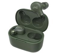 JVC HA-Z250T - Auriculares Inalámbricos con Bluetooth 5.3, 28 Horas de Batería, Certificación IPX4, Solo 5,1g de Peso, Cancelación de Ruido, 3 Pares de Almohadillas de Silicona y 2 de Espuma, Verde