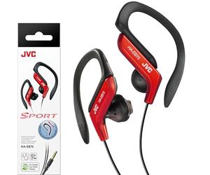 JVC HAEB75R Sports Clip Headphone, Red