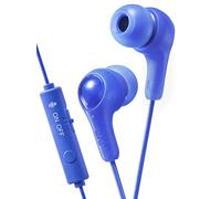 JVC HAFX7GA Gumy for Gaming Inner-Ear Headphone-Remote/Mic and muteswitch for Gaming Blue