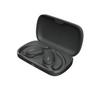 JVC Auriculares Inalámbricos Bluetooth | 26h de Batería y Carga Rápida | Oido Abierto | Ligeros y Resistentes a Salpicaduras | Ideales para el Deporte y Control Táctil - HA-NP40T (Negro)