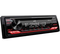 JVC KD-T812BT - Receptor de CD con Manos Libres BT (Alexa Integrado, sintonizador de Alto Rendimiento, procesador de Sonido, USB, AUX, Control de Spotify, 4 x 50 W, iluminación de Teclas Rojas)
