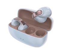 JVC Nearphones HA-NP1T Pearl Edition Eternal Blue - Auriculares Bluetooth Open-Ear con Arco Brillante, 24h Batería, Micrófono, IPX4, Ligeros y Elegantes