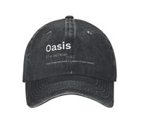 JVCEZRMLQ Definición del Diccionario de Moda Gorras de béisbol O-Oasis Sombrero Snapback Lavado Unisex Gorra de Golf para Correr al Aire Libre Gorra Ajustable Gorra
