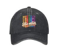 JVCEZRMLQ Gorras de béisbol Retro de Igualdad de Género Orgullo Trans Denim Desgastado Gorra Snapback para Hombre Gorra Ajustable