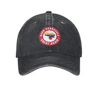 JVCEZRMLQ Haz Que Venezuela vuelva a ser Grande 4 Adulto Retro Vaquero Sombrero de Golf Hombre Sombrero de Golf Femenino Senderismo Sombrero con Visera
