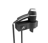 JVD - Secador de cabello negro de pared de 1875W para conectar a la entrada eléctrica - modelo de hotel
