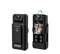 JVDDI Cámara Corporal Mini cámara 4K Full HD, montada en el Cuerpo, grabación de vídeo, Corporal policía, visión Nocturna, minivideocámaras portátiles 258GB para grabación al Aire Libre