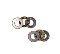 JVDDI Escudo de Sello bimetálico Micro rodamiento rígido de Bolas 10 Uds. Rodamiento de Empuje de Bolas axial F2-6 F2.5-6 F3-8 F4-9 F4-10 F5-10 F5-12 F6-12 F6-14 F7-13 F8-16 F10-18 F12-21M(F12-23M)