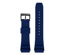 JVEIWAD 20 mm 22 mm Compatible con CASIO Swordfish Bill Gates Mismo estilo MDV-106 MDV-107 MTP-VD01D Efr-303l Correa de reloj de silicona Pulsera for hombre(Blue black,20mm)