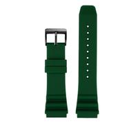JVEIWAD 20 mm 22 mm Compatible con CASIO Swordfish Bill Gates Mismo estilo MDV-106 MDV-107 MTP-VD01D Efr-303l Correa de reloj de silicona Pulsera for hombre(Green black,20mm)