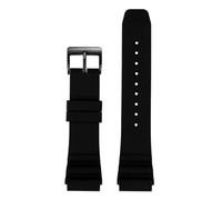 JVEIWAD 20 mm 22 mm Compatible con CASIO Swordfish Bill Gates Mismo estilo MDV-106 MDV-107 MTP-VD01D Efr-303l Correa de reloj de silicona Pulsera for hombre(Black Black,22mm)