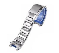 JVEIWAD Compatible con CASIO G-SHOCK MTG-B1000 B2000 Correa de reloj MTG-G1000 Correa de reloj de pulsera de acero inoxidable 316L Pulsera de metal Accesorios de reloj for hombres(Silver-blue,MTG-B200