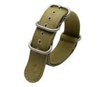 JVEIWAD Compatible con cualquier reloj de tela, correa de reloj, pulsera deportiva de escalada, correas de 20, 22, 24 y 26mm, pulsera de lona de algodón for hombre(A Army green SK,20mm)
