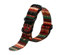 JVEIWAD Compatible con Panerai Rolex Seiko Water Ghost Correa de reloj Correas de reloj de lona suave de nailon enlatado Pulsera de camuflaje for hombres 18 mm 20 mm 22 mm 24 mm(Red Black,18mm)