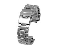 JVEIWAD Compatible con reloj Timex Tidal Series T2N720 T2N721 T2N739 TW2T76500 Correa de reloj de cadena de acero inoxidable con herramientas 24x16 mm(B silver)