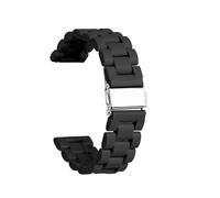 JVEIWAD Correa compatible con Omega X Swatch Joint MoonSwatch Correa de reloj de liberación rápida de resina colorida compatible con Blancpain Five Oceans Hombres Mujeres 20 mm 22 mm(Black,22mm)