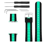 JVEIWAD Correa Compatible con Swatch X Blancpain Five Oceans Correa de Reloj Deportiva de Silicona de Alta Resistencia Compatible con Fifty Fathoms Hombres Mujeres 22 mm(Black Green)