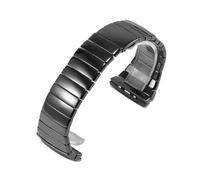 JVEIWAD Correa de cerámica compatible con la serie Rado Sintra, pulsera de cerámica negra for mujer y hombre, 17 mm y 26 mm.(17mm)