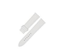 JVEIWAD Correa de cuero 16 mm, 18 y 20 compatible con Heure H-Hour Hermes, compatible Cartier, correa resorte liberación rápida for mujer(White no buckle,20X18mm)