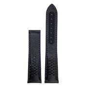 JVEIWAD Correa de piel becerro compatible con Omega Speedmaster 310 y 311 Racing Dark Side of the Moon. vacuno(Blue,19mm)