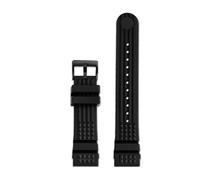JVEIWAD Correa de reloj a cuadros de moda de caucho de silicona de dos estilos de 20 mm y 22 mm compatible con la serie Yuanzu PROSPEX SLA017 SLA037 SLA025 Water Ghost(A Black-B pin,20mm)