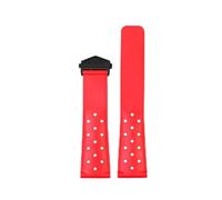JVEIWAD Correa de reloj caucho silicona compatible con TAG HEUER MONACO compatible CARRERA FORMULA 1 for hombre 22 mm Accesorios(Red-black)