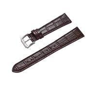 JVEIWAD Correa de reloj clásica de cuero de bambú de liberación rápida for hombre y mujer, correas de reloj de cuero de 16 mm, 18 mm, 19 mm, 20 mm, 21 mm y 22 mm.(Coffee,21mm)