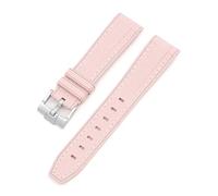 JVEIWAD Correa de Reloj Compatible con Omega X Swatch Joint MoonSwatch Pulsera de Goma de Silicona for Buceo con Extremo Curvo for Correa Fantasma de Agua 20 mm(Pink)