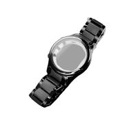 JVEIWAD Correa de reloj con caja de cerámica compatible con reloj Armani AR1451 AR1452 AR1400 AR1410 AR1421 AR1440 Correa negra for hombre Accesorios(AR1451 Case and band)
