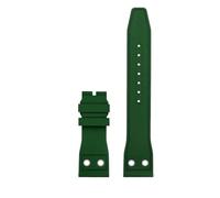 JVEIWAD Correa de reloj de caucho fluorado de 20, 21 y 22 mm compatible con IWC Pilot Mark-xx Calendario perpetuo Portugieser Yacht Club Portofino Moon Phase Series(Dark green-NO BK,20mm)