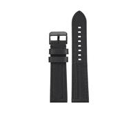 JVEIWAD Correa de reloj de piel de vaca Lea/ther 22MM suave negro rojo azul amarillo líneas correa de reloj for hombre Compatible con CASIO EDIFICE EFR-303L 303D EQB-501 EFS-S500(Black black-B pin)