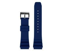 JVEIWAD Correa de silicona de 22 mm compatible con reloj de buceo CASIO Swordfish MDV-106 MDV-107 MTP-VD01D Efr-303l Correa de reloj naranja verde for hombre(Blue-black)