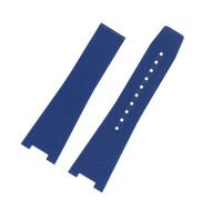 JVEIWAD Correa de silicona for reloj Bell y Ross Instruments Series BRX5R BR05 BR-05, pulsera de goma, correa deportiva BR de 25 x 12 mm.(Blue-no buckle)