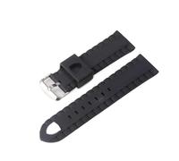 JVEIWAD Correa de silicona for reloj hombre compatible con Ferrari 0830138 0830163 Series, correa deportiva caucho for 24 mm(Black white-silver)