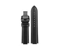 JVEIWAD Correas de reloj de cuero de 12MM y 14MM compatibles con Casio Edifice Ocean Heart Farm Oak EFB-680D-2A ECB-10D pulsera de cuero de vaca for hombre(Black-black SK,24.14mm)