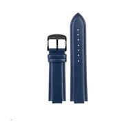 JVEIWAD Correas de reloj de cuero de 12MM y 14MM compatibles con Casio Edifice Ocean Heart Farm Oak EFB-680D-2A ECB-10D pulsera de cuero de vaca for hombre(Blue-black bucke,24.12mm)