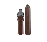 JVEIWAD Correas de reloj de cuero de 12MM y 14MM compatibles con Casio Edifice Ocean Heart Farm Oak EFB-680D-2A ECB-10D pulsera de cuero de vaca for hombre(Brown-black SK,24.12mm)