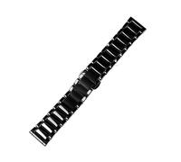 JVEIWAD Estuche de reloj de reloj de cerámica de cerámica de 22 mm compatible con Armani AR1507 1509 Black Ceramic's Woman's Watch Strap Men Bracel(Universal Black)