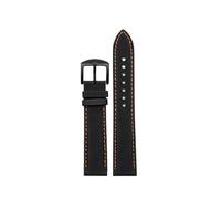 JVEIWAD Reloj deportivo de cuero y lona de nailon y fibra de buceo for hombre, 20, 21, 22, 23 y 24mm, botón de mariposa Compatible con TAG Heuer Racing F1(Black orange-B pin,20mm)