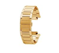 JVEIWAD Stainless Steel Watch Strap Compatible With Men's Compatible With Casio G-SHOCK GM-110 GA-110 DW-5600 GW-B5600 GM2100 GA2100 Rural Oak Metal Watch Strap(Gold)