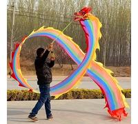 JvFbjLF Bandera de dragón Bailando, Colores del Iris, con cabecera y Bolsa de Viaje, Deportes al Aire Libre, Fitness, Juegos for Padres e Hijos(6m (20ft))