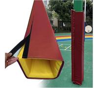 JvFbjLF Basketball Post Protector All-Weather(Red H 5ft,20x20cm)