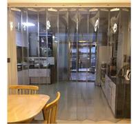 JvFbjLF Cortinas de Tiras de PVC, Cortinas Transparentes for Puertas correderas, persianas enrollables Plegables a Prueba de Viento for cámaras frigoríficas y almacenes(3.2mX2m)