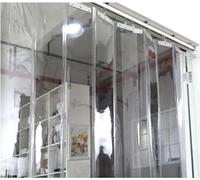 JvFbjLF Cortinas De Tiras Plegables De PVC,Cortinas De Plástico for Puertas Y Ventanas,Cortinas Enrollables Transparentes for Almacenes De Congeladores(1.5mX2m)