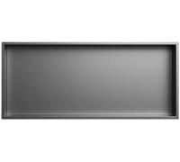 JvFbjLF Estante Organizador de nicho de Ducha Empotrado de Acero Inoxidable for Almacenamiento en el baño(Grigio,36.2x12.5x4.9in)