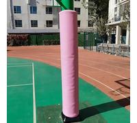 JvFbjLF Foam Basketball Post Pads For Playgrounds(Pink,Dia 165mm)