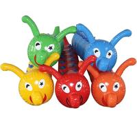 JvFbjLF Juego de Actividades de formación de Equipos con Juegos Escolares inflables (1 Juego)(BLU,4 Seats)