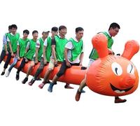 JvFbjLF Juego de competición de Bicicletas for colaboración en Grupo con Juguetes inflables for Fiestas al Aire Libre(5 Seats)